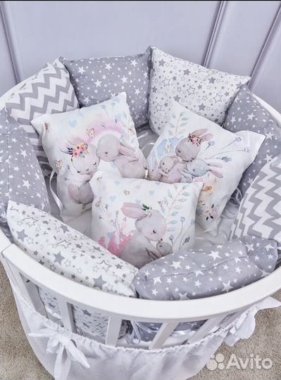 Бортики в детскую кроватку