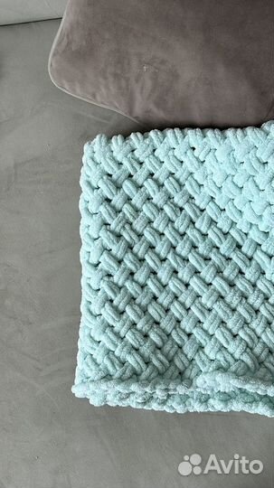 Плед вязаный