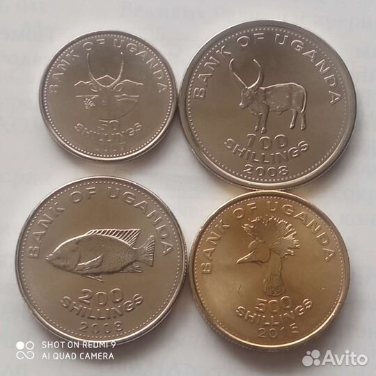 Монеты Уганды
