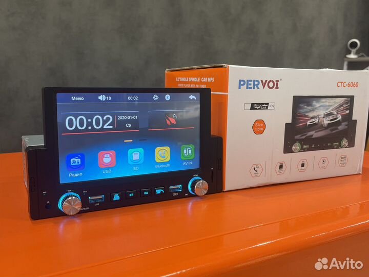 Автомагнитола 1din с экраном