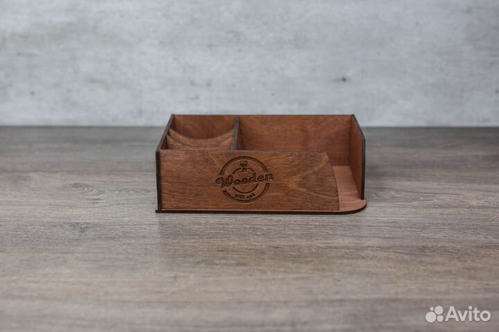Салфетница деревянная