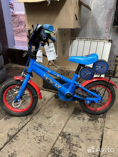 Детский велосипед, щенячий патруль, 12 дюймов