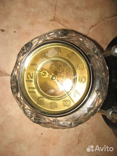 Настольные часы Кристалл,61г. Редкие. Состояние