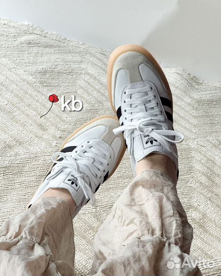 Кроссовки женские Adidas Samba Og White Black