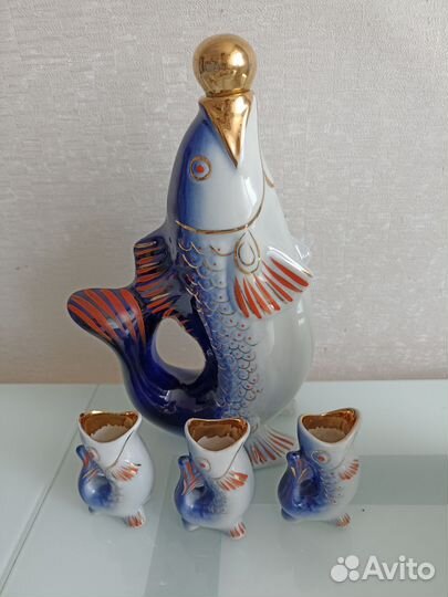 Стопки, рюмки из набора Рыбки СССР