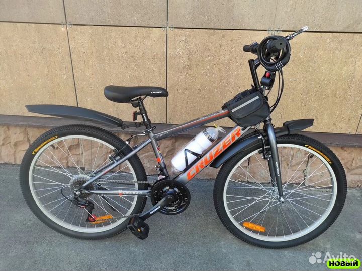 Горный подростковый велосипед Серый