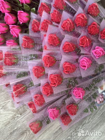 Розы из мыла ручной работы