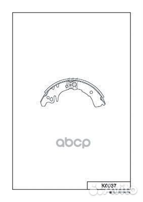 K0037 колодки барабанные Daihatsu Copen 0.7i/M