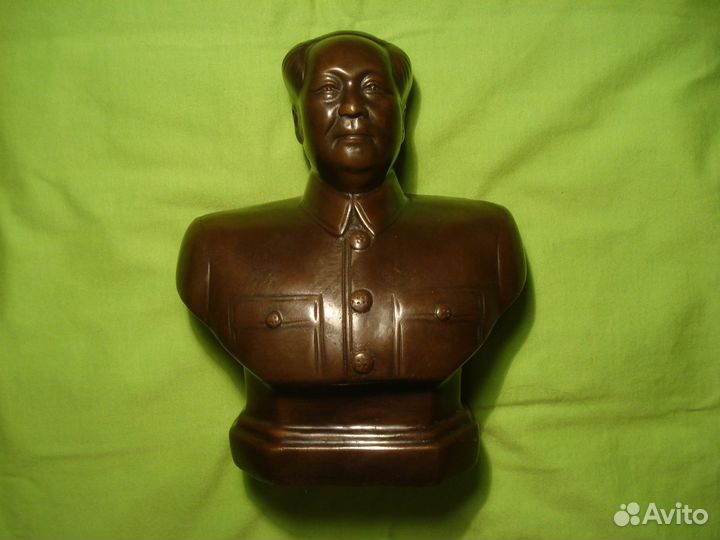 Большой Бюст Китай Мао Дзе Дун Бронза Иань Чайна