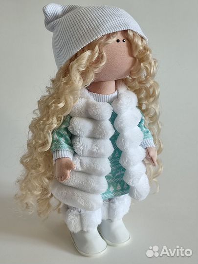 Кукла ручной работы текстильная
