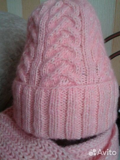 Шапочка и шарф ручная работа