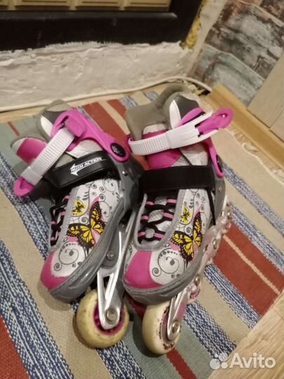 Роликовые коньки детские раздвижные