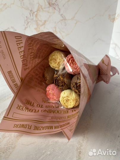 Шоколадные пионы