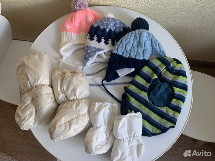 Шапки, балаклава Reima, Lassie, пинетки теплые