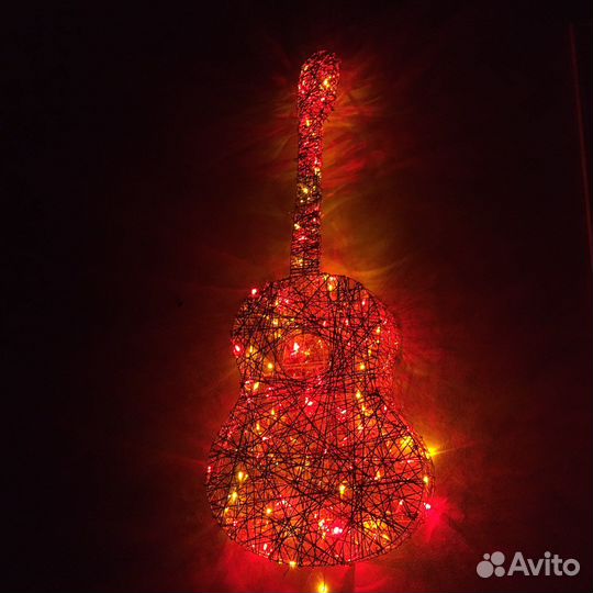 Гитара Светящаяся светодиодная