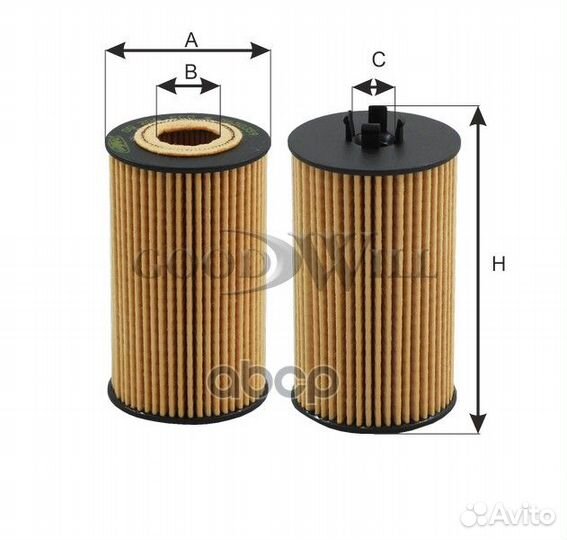 Фильтр масляный двигателя OG206ECO Goodwill