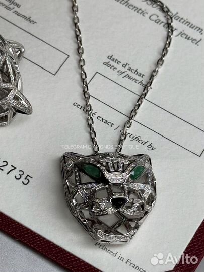 Комплект Cartier Panthere золото 750, бриллианты