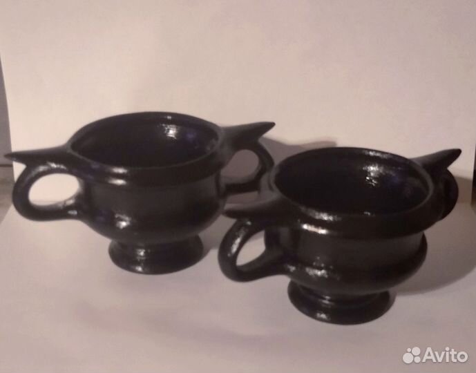 Комплект из 2 канфаров, керамика