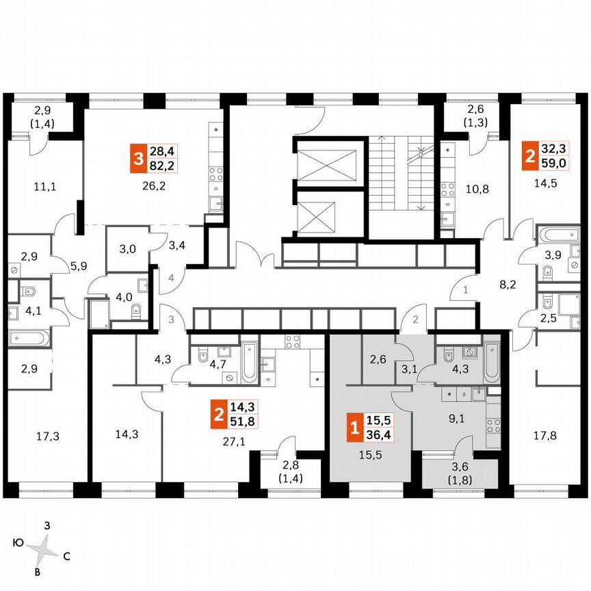 1-к. квартира, 36,4 м², 29/29 эт.