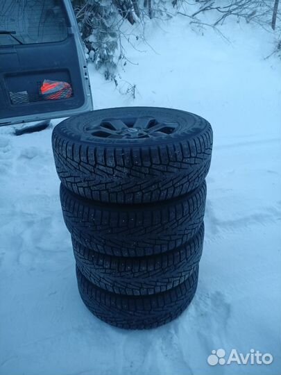 Колеса в сборе r17 зимние шипованые
