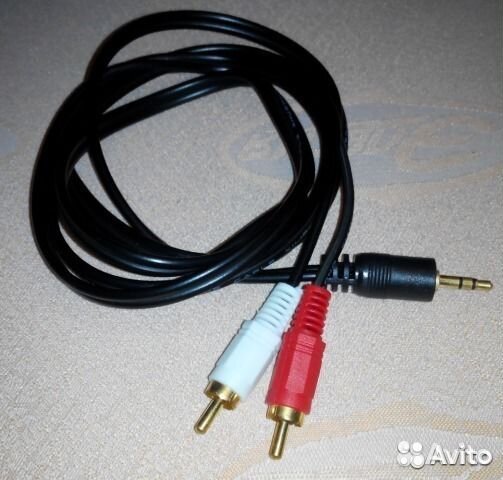 Аудио шнур 2RCA-3.5 (тюльпаны) 2 м