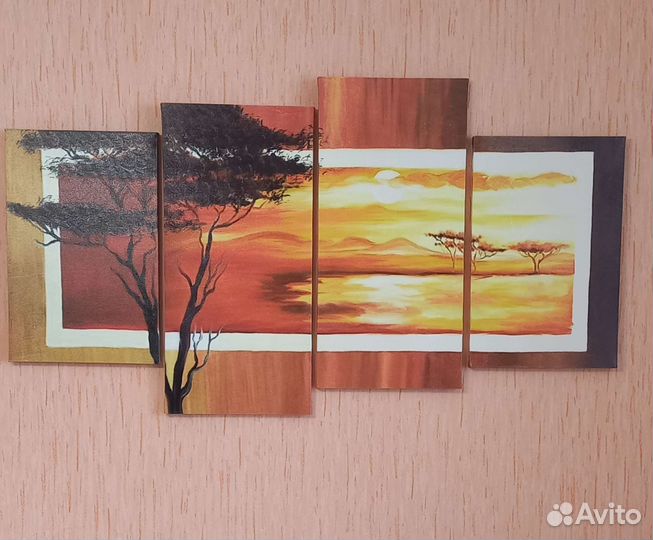 Модульная картина, Сакура