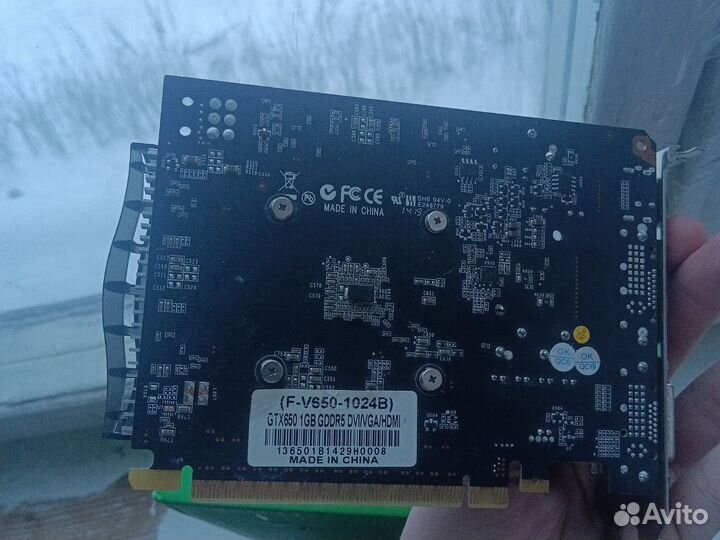 Видеокарта gtx650 1gb