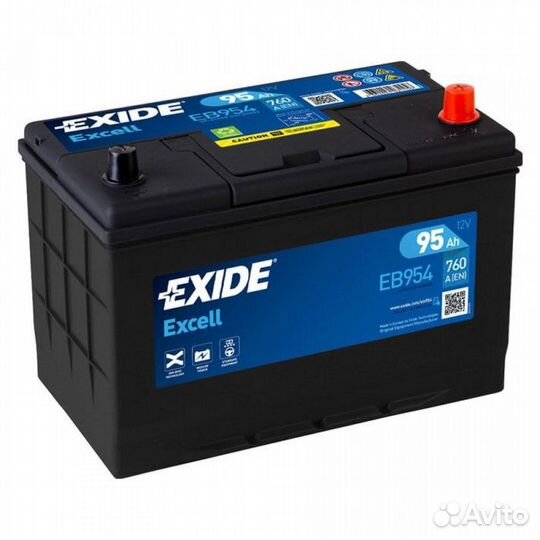 Аккумулятор Exide Excell 95R EB954 обр. пол. 95 Ач