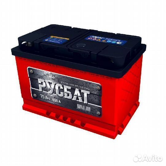 Аккумулятор 75 Ач 650а Русбат