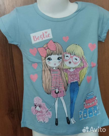 Футболки для девочки 86 92 98 104 110 116