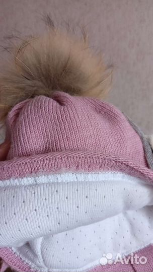 Шапка зимняя для девочки 46 48