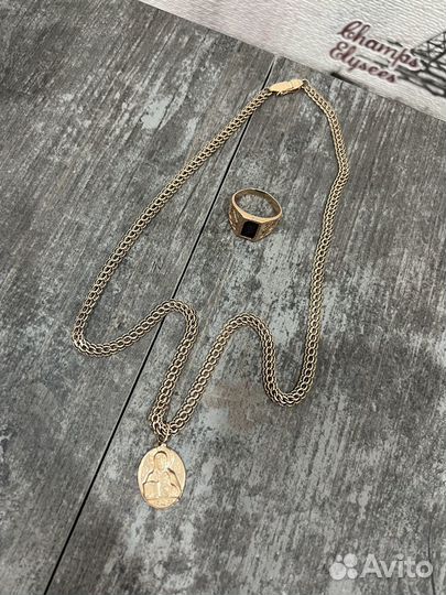 Цепь золотая мужская