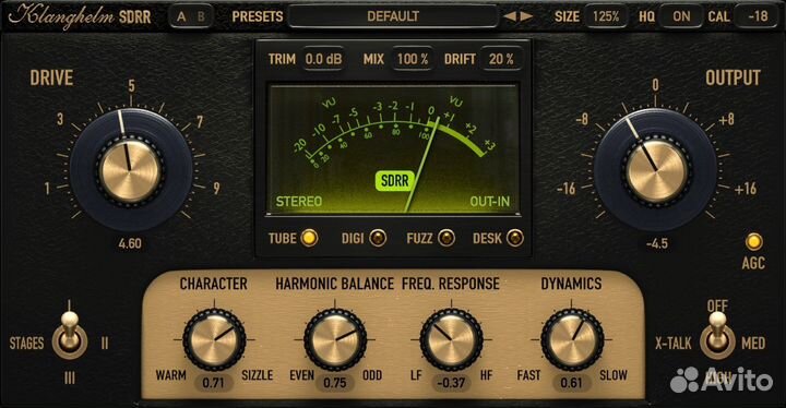 Klanghelm sdrr2tube (VST Plugin Лицензия)