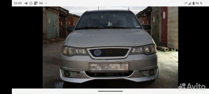 Губа бампера Nexia n150