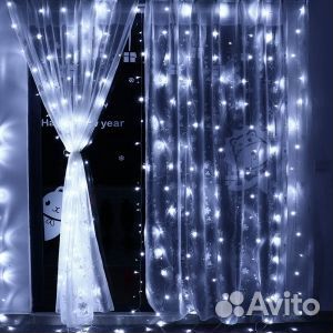 Светодиодная LED гирлянда-занавес