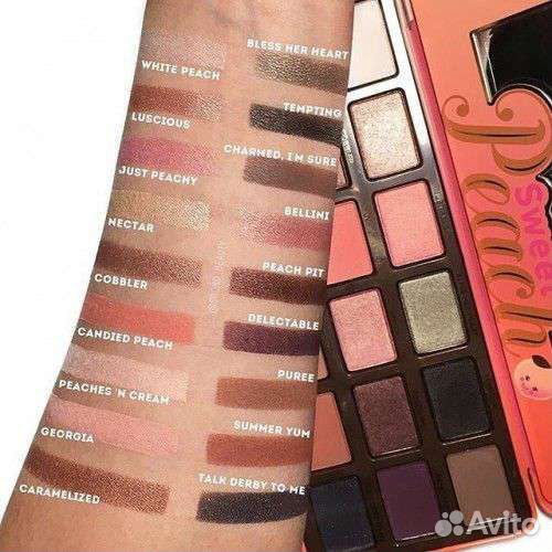 Палетка теней too Faced sweet peach