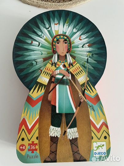 Пазл djeco джеко индеец 36 деталей
