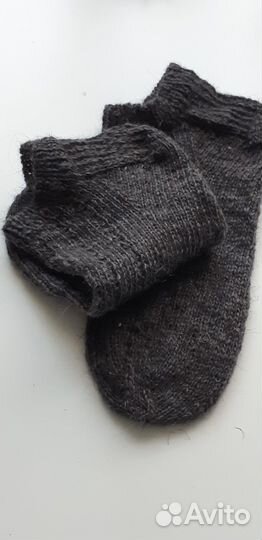 Носки ручной вязки шерстяные
