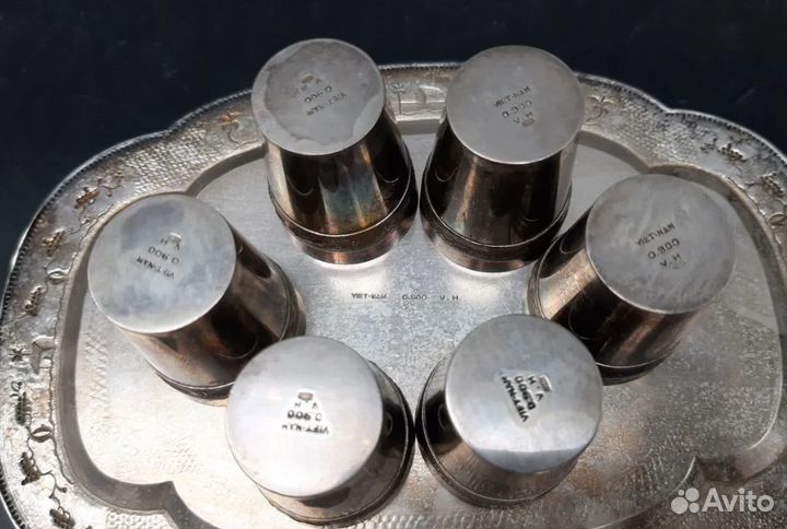 Набор стопок с подносом 875пр.Вьетнам, 60гг