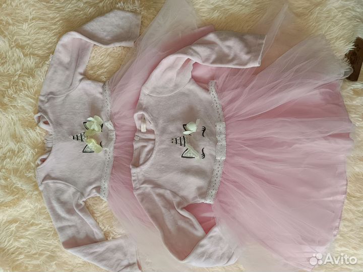 Платья для двойняшек 86 92