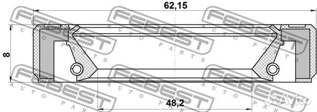Сальник привода 48.2x62.15x8x8