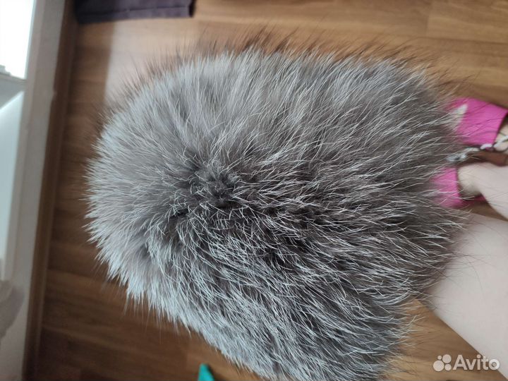 Шапка меховая чернобурка