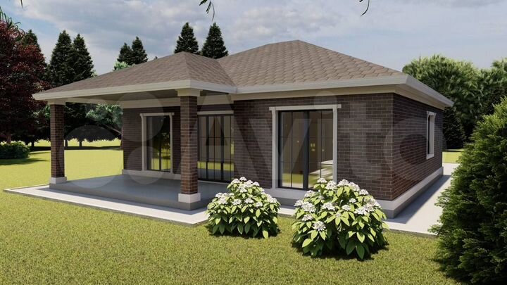 Коттедж 90 м² на участке 10 сот.