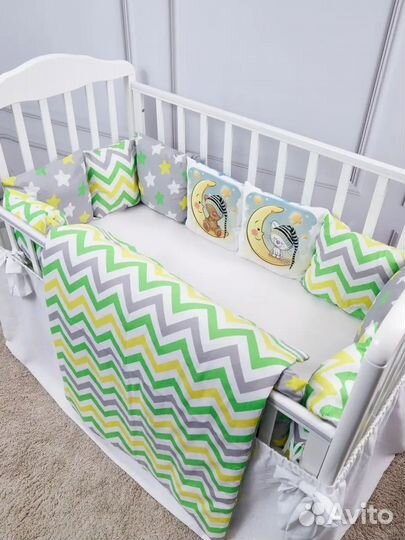 Бортики комплект с одеялом новый 2 вида