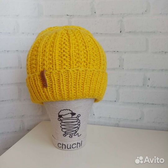 Шапка вязаная ручная работа