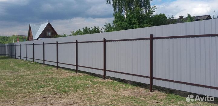 Монтаж установка заборов