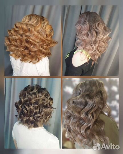 Прически свадебные, вечерние. Локоны, укладки