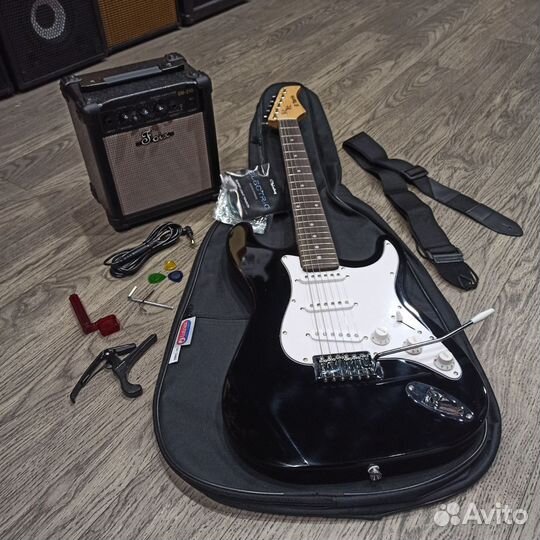 Электрогитара с комбиком (комплект)