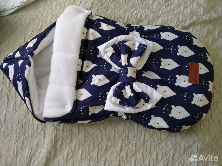 Конверт на выписку для мальчика осень