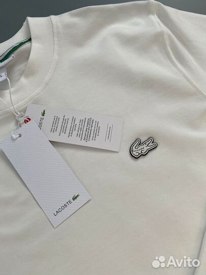 Свитшот мужской lacoste белый